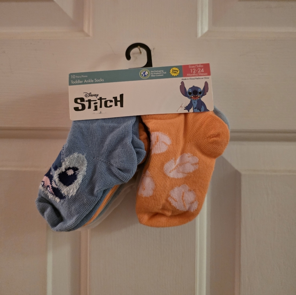 Disney Stitch Toddler Ankle Socks